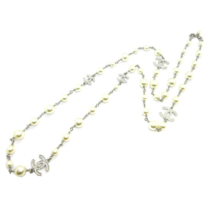 楽天市場】≪Brand New≫ CHANEL Long Necklace Silver ≪新品 