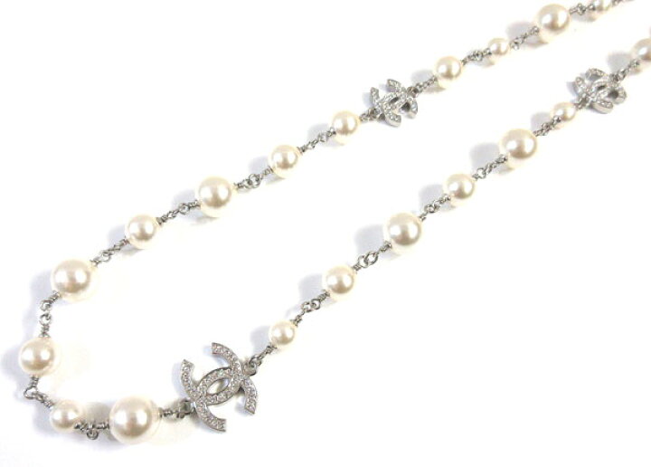 楽天市場】≪Brand New≫ CHANEL Long Necklace Silver ≪新品 