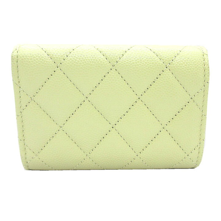 楽天市場】≪Brand new≫ CHANEL Flap Small Wallet Light Yellow Gold 