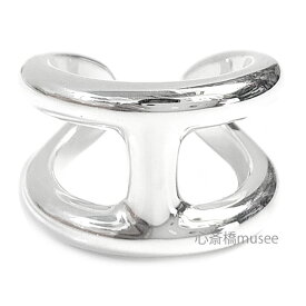 《 新品 》エルメス オスモズ GM リング 55 (日本サイズ15号) シルバー製 SV925 シェーヌダンクル 指輪 箱 リボン ラッピング [BrandNew] Hermes Osmoz GM Ring 55 (Japanese size 15) Silver SV925 Chaine d'Ancre Ring Box Ribbon Wrapping