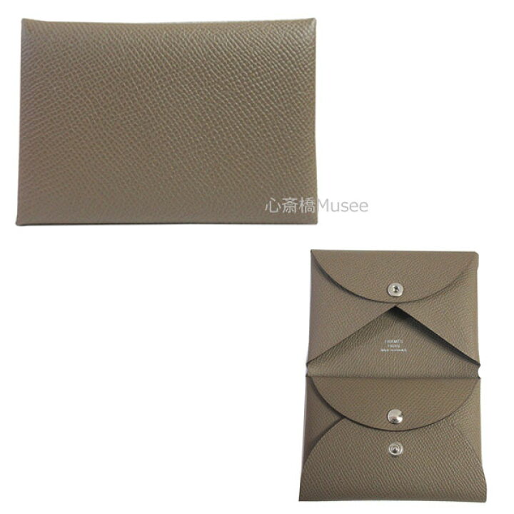 楽天市場】≪Brand new≫ HERMES Calvi Duo Compact card holder Epsom 