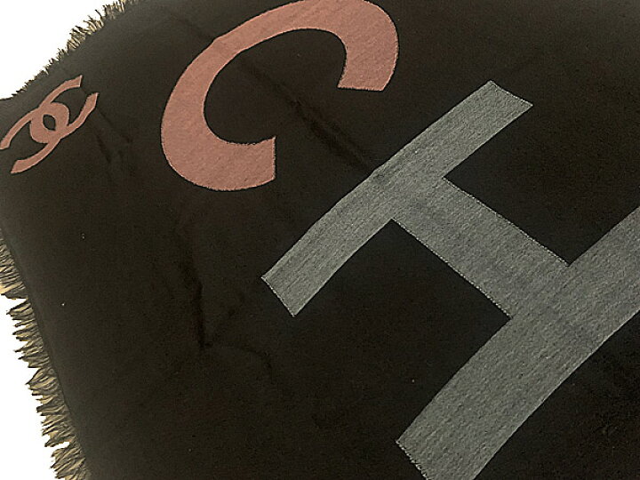 楽天市場】≪Brand new≫ CHANEL SCARF CASHMERE BLACK AA8992 ≪新品 