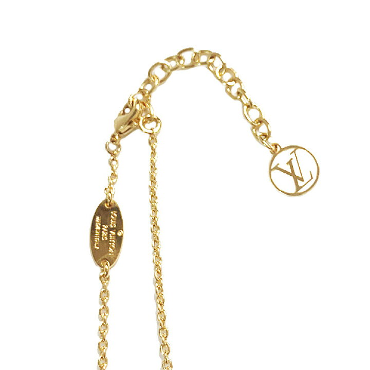楽天市場】≪Brand new≫ LOUIS VUITTON Essential V Necklace Gold 