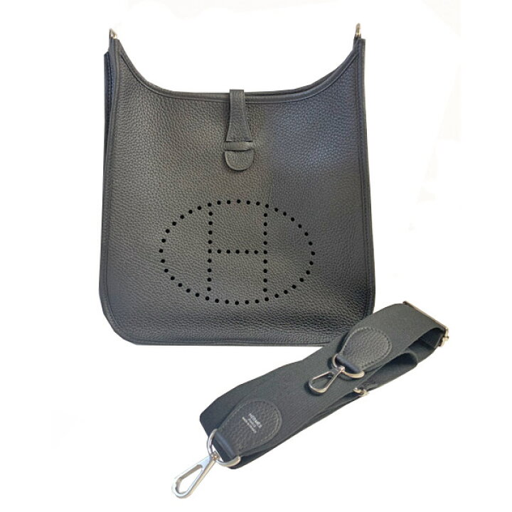 楽天市場】≪Brand new≫ Hermes Evelyn Trois 29 Black Silver  