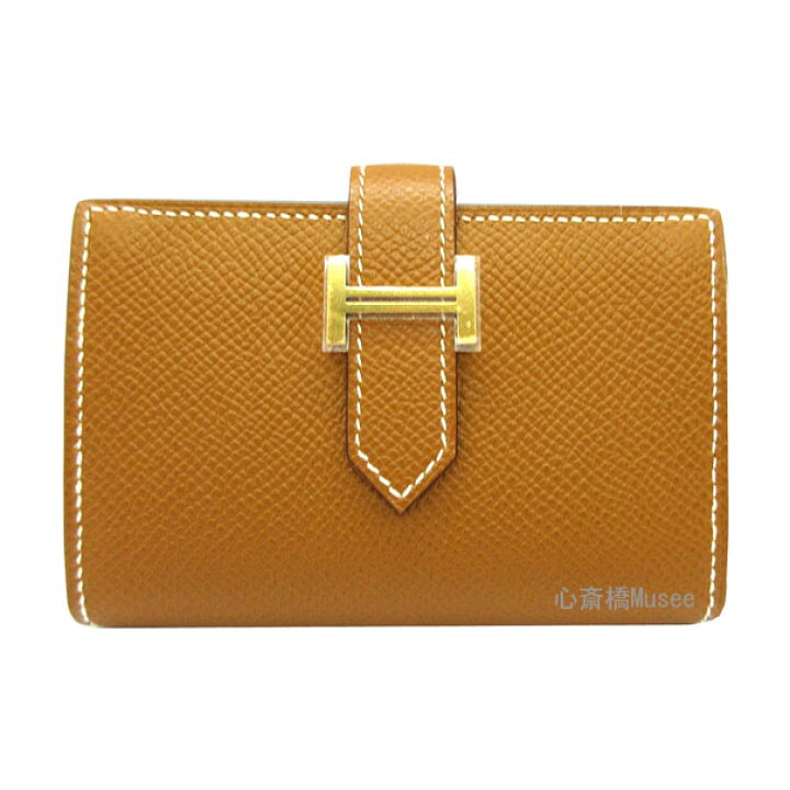 楽天市場】≪Brand new≫ Hermes Bearn Mini Gold Gold Hardware Epsom 