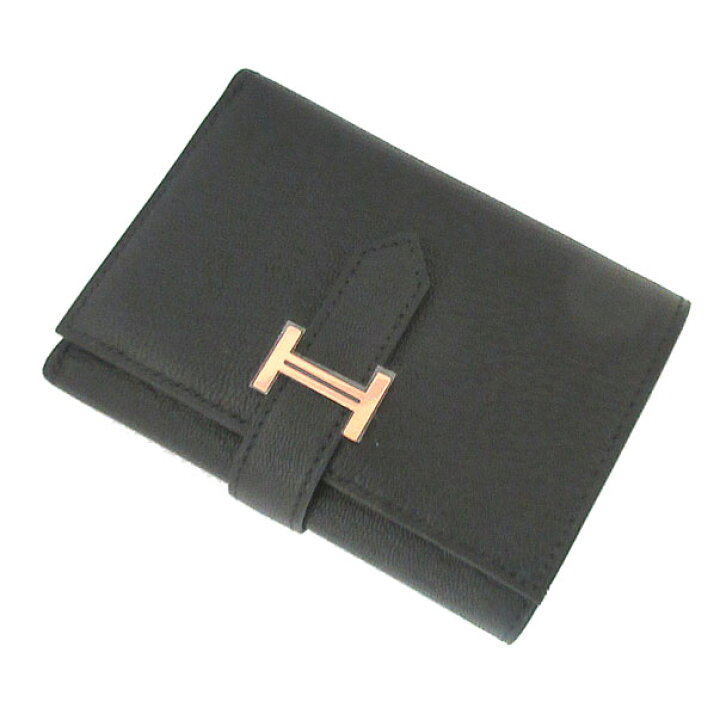 楽天市場】≪Brand new≫ Hermes Bearn Mini Noir Black Rose Gold 