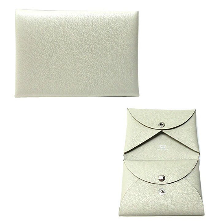 楽天市場】≪Brand new≫ HERMES Calvi Duo Compact card holder Beton 