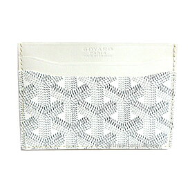 ≪Brand new≫ GOYARD Goyard SAINT SULPICE CARD WALLET White Box　Genuine ≪新品≫ 正規品 ゴヤール カードケース SAINT SULPICE サンシュルピス パスケース 名刺入れ 白 ホワイト 箱