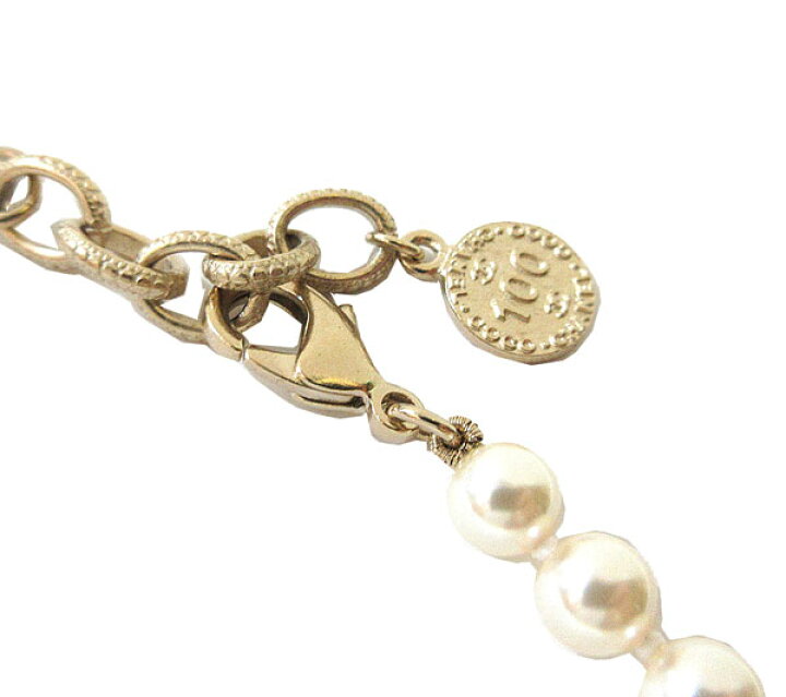 楽天市場】≪Brand New≫ CHANEL CC Mark Pearl Choker Gold Necklace 