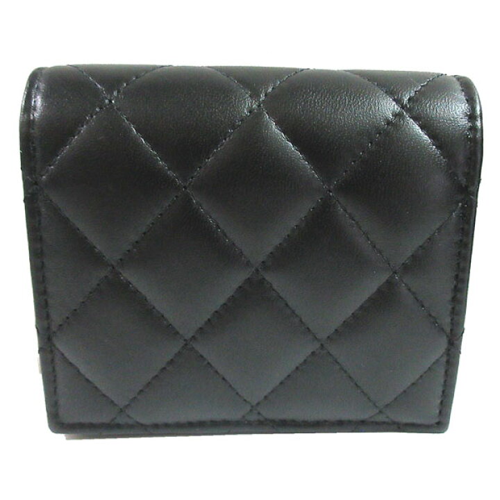 楽天市場】≪Brand new≫CHANEL Mini Small Wallet Black Silver 