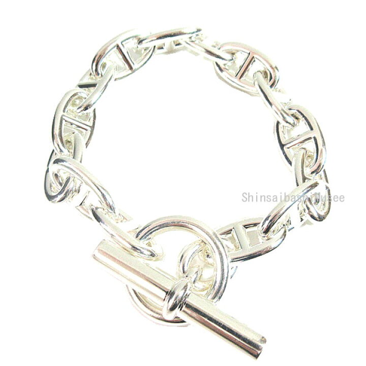 楽天市場】《 新品 》 エルメス シェーヌダンクル GM 14コマ シルバー  