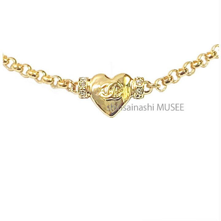 楽天市場】≪Brand New≫CHANEL CC Mark Necklace Choker Heart Gold 