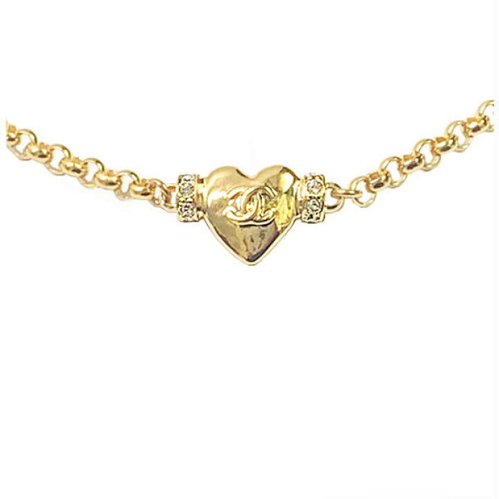 楽天市場】≪Brand New≫CHANEL CC Mark Necklace Choker Heart Gold 