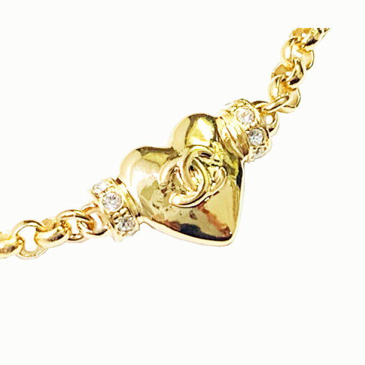 楽天市場】≪Brand New≫CHANEL CC Mark Necklace Choker Heart Gold 
