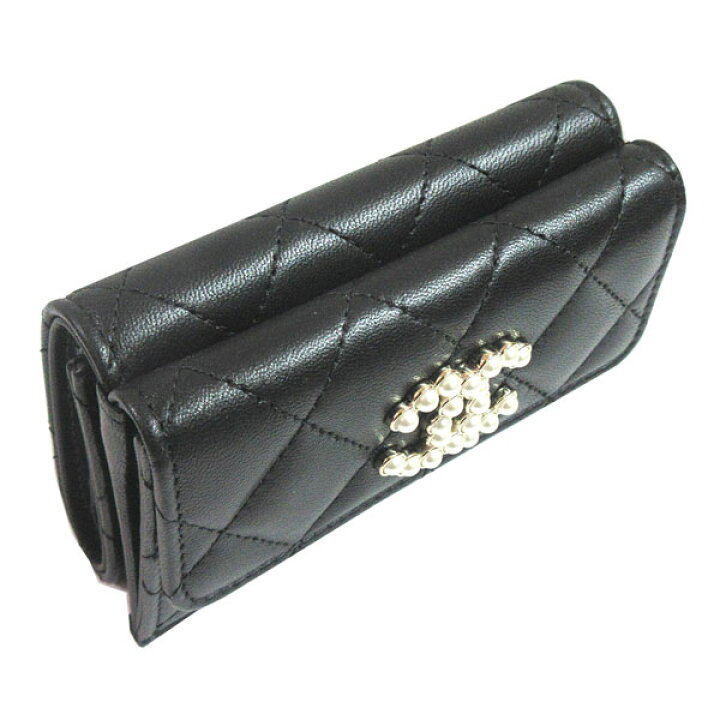 楽天市場】≪Brand new≫CHANEL COCO Chanel Small Flap Wallet Black 