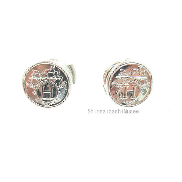楽天市場】≪Brand new≫ HERMES Exlibris TPM Earrings Silver TPM  