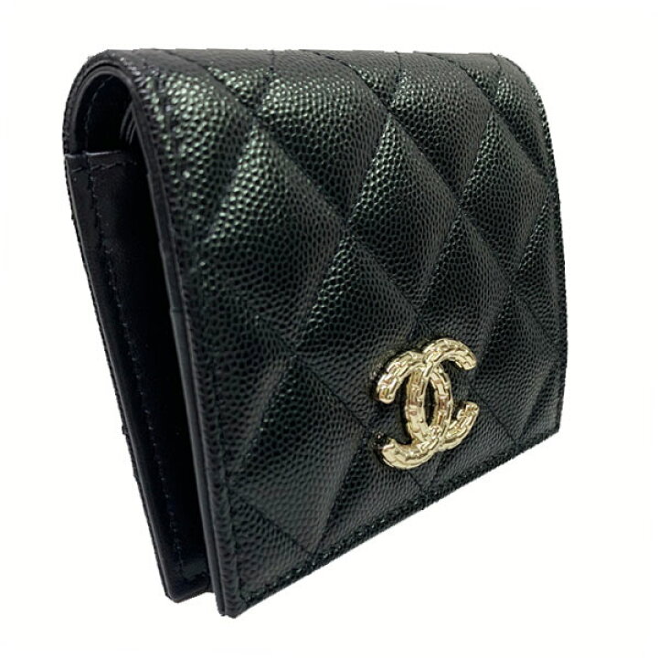 楽天市場】≪Brand new≫ Chanel Matelasse Bi-fold Wallet Mini Small 
