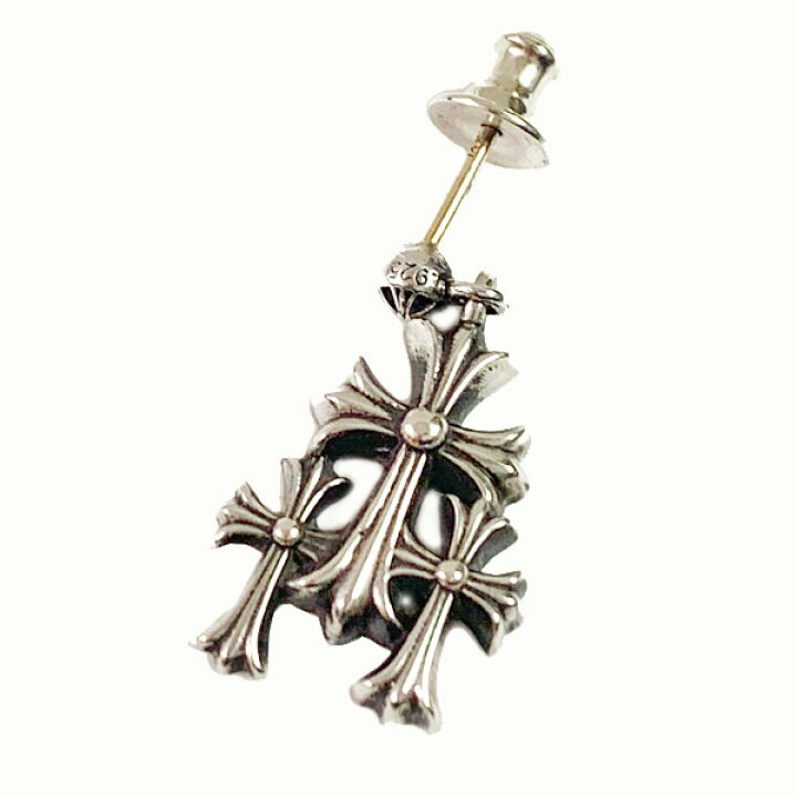 楽天市場】≪ Brand new ≫Chrome Hearts Earrings Triple Cross 3CH 