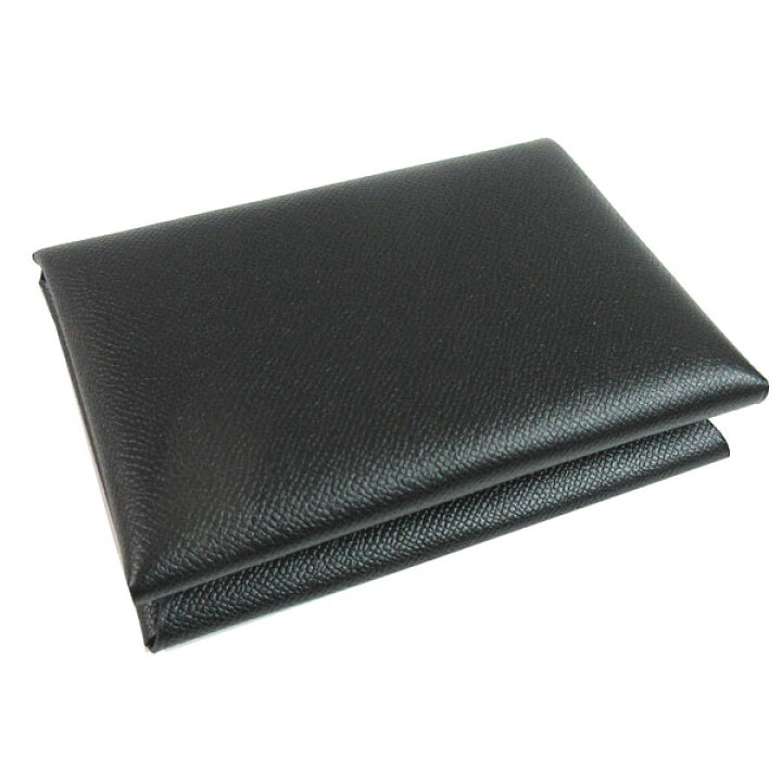 楽天市場】≪Brand new≫Hermes Card Case Calvi Duo Noir Black Veau 