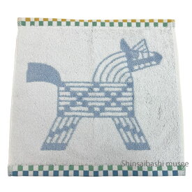 《Brand New》 HERMES washcloth 《 Animaux Nattes 》 bleu givre / vert cladon Wrapping Shopper 《 新品 》 エルメス ハンドタオル カレ・タオル 《アニモー・ナッテ》 ブルー・ジヴレ / ヴェール・セラドン 馬 ショッパー付き