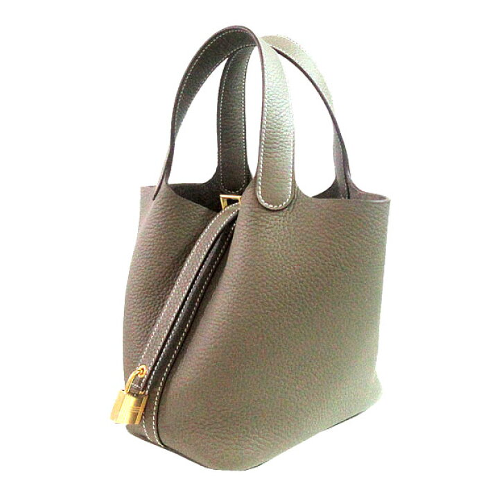 楽天市場】≪Brand new≫ Hermes Picotin Lock 18 PM Bag Etoupe Gold 