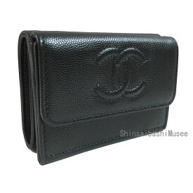 ≪Brand New≫ CHANEL Small flap wallet black CC mark stitch box ribbon gift wrapping ≪新品≫シャネル スモール フラップ ウォレット 財布 ブラック 黒 CCマーク ステッチ AP4655 B20633 94305 箱 リボン ラッピング