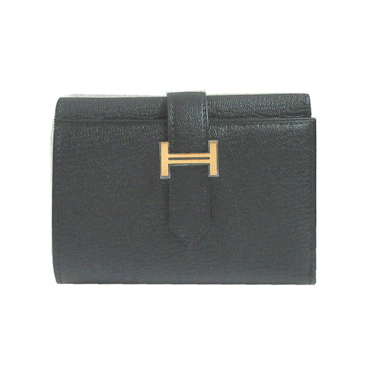楽天市場】≪Brand new≫ Hermes Bearn Mini Noir Black Rose Gold 
