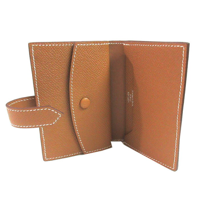 楽天市場】≪Brand new≫ HERMES Wallet Bearn Mini Gold Silver 
