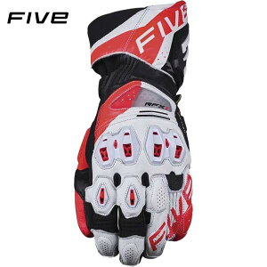 FIVE �t�@�C�u �O���[�u RFX1 EVO �J���[:WHITE FLUO RED �T�C�Y:M
