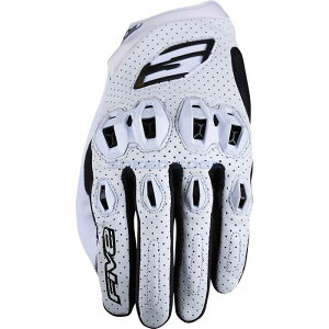 FIVE �t�@�C�u �O���[�u STUNT EVO2 LEATHER �J���[:�z���C�g �T�C�Y:M