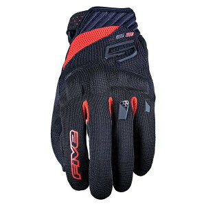 FIVE �t�@�C�u �O���[�u RS3 EVO �J���[:�u���b�N/���b�h �T�C�Y:S
