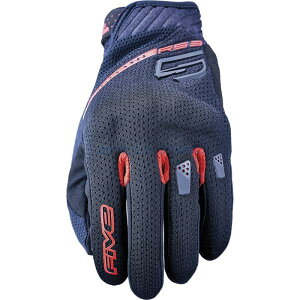 FIVE �t�@�C�u �O���[�u RS3 EVO AIRFLOW �J���[:�u���b�N/���b�h �T�C�Y:M