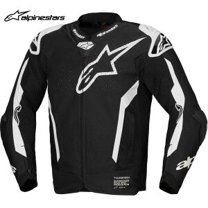 alpinestars �A���p�C���X�^�[�Y �W���P�b�g T-SUPERTECH AIR JACKET ASIA �J���[:BLACK WHITE(12) �T�C�Y:M