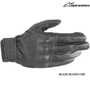 alpinestars �A���p�C���X�^�[�Y �O���[�u DYNO LEATHER GLOVE �J���[:BLACK BLACK(1100) �T�C�Y:M