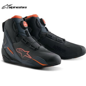 alpinestars �A���p�C���X�^�[�Y �V���[�Y FASTER-4 BOA SHOE ASIA �J���[:BLACK GRAY ORANGE(174) �T�C�Y:7/25.0cm