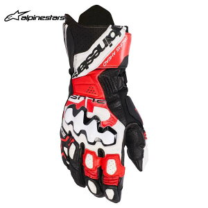 alpinestars �A���p�C���X�^�[�Y �O���[�u GP PLUS R V3 L GLOVE �J���[:BLACK WHITE BRIGHT RED �T�C�Y:M