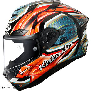 KABUTO(�J�u�g) �w�����b�g F-17 GLANZ �O�����c �J���[:���b�h�O���[ �T�C�Y:XL(61-62cm)