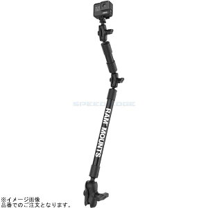 RAM MOUNTS �����}�E���g RAP-201-B-124-A-GOP1 GoPro�}�E���g���^�t�|�[���Z�b�g �S��76.2cm 1.5�C���`�{�[��
