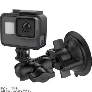 RAM MOUNTS �����}�E���g RAM-B-166-A-GOP1U GoPro�}�E���g���T�N�V�����x�[�X�Z�b�g(�V���[�g�A�[��) �z�Ռa69.8mm 1�C���`�{�[��