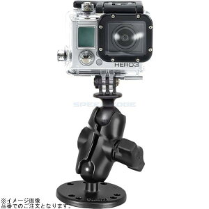 RAM MOUNTS �����}�E���g RAM-B-138-A-GOP1U GoPro�}�E���g�����E���h�x�[�X�Z�b�g(�V���[�g�A�[��) 1�C���`�{�[��