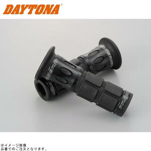 DAYTONA デイトナ 98104 PROGRIP 原付モデル用ショートタイプ #744(φ22.2/全長115mm)ブラック/ブラック エンド貫通