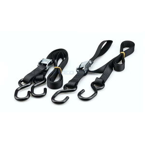 KIJIMA キジマ 303-0143 タイダウンベルト カムバックル式 25×1800mm ブラック 2本SET