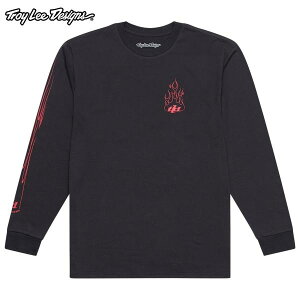 Troy Lee Designs トロイリーデザインズ TDA051 TORCHED LONG SLEEVE TEE カラー:CARBON サイズ:XL