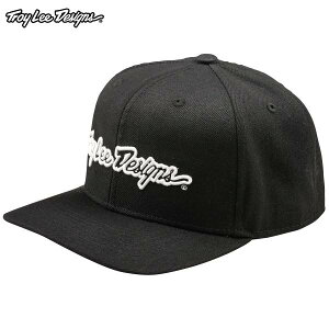 Troy Lee Designs gC[fUCY TDA055 SIGNATURE CURVED SNAPBACK HAT J[:BLACK TCY:ONE SIZE