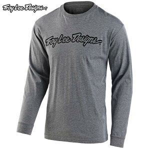 Troy Lee Designs gC[fUCY TDA036 SIGNATURE LONG SLEEVE TEE J[:HEATHER GRAY TCY:L