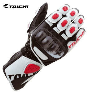 RS TAICHI RSタイチ NXT053 GP-X レーシング グローブ カラー:WHITE/RED サイズ:XL