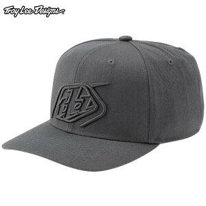 Troy Lee Designs トロイリーデザインズ TDA043 CROP CURVED SNAPBACK HATGY71 カラー:GRAY/CHARCOAL サイズ:ONE SIZE