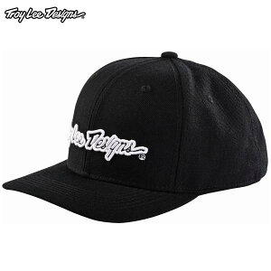 Troy Lee Designs トロイリーデザインズ TDA042 SIGNATURE CURVED SNAPBACK HAT カラー:BLACK/WHITE サイズ:ONE SIZE