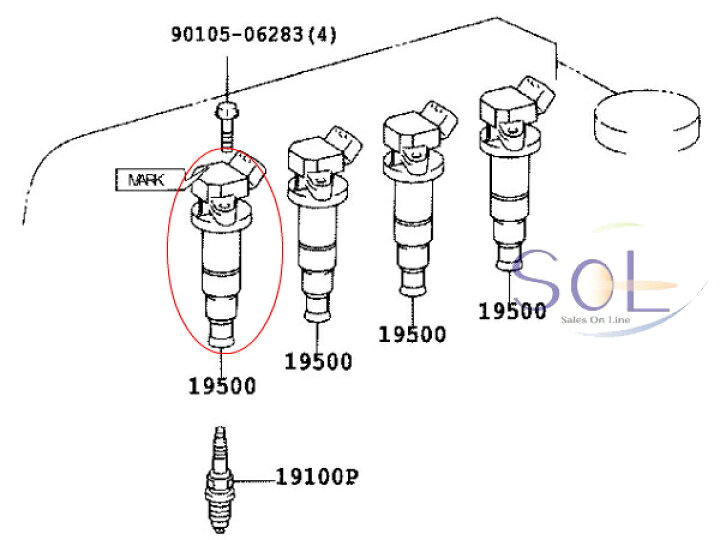 楽天市場】出荷締切18時 イグニッションコイル 4本セット トヨタ 