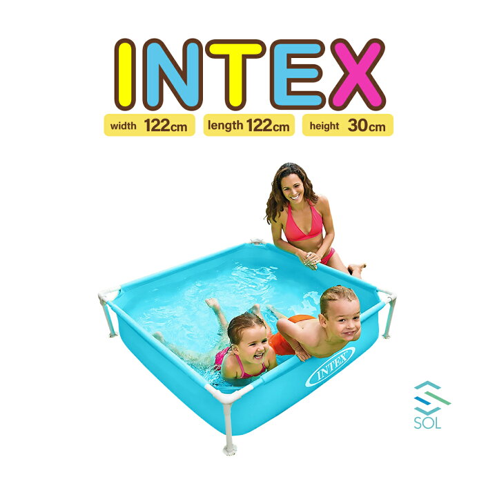 楽天市場】【BF期間限定P5倍】 キッズプール INTEX 正規品 スクエア  